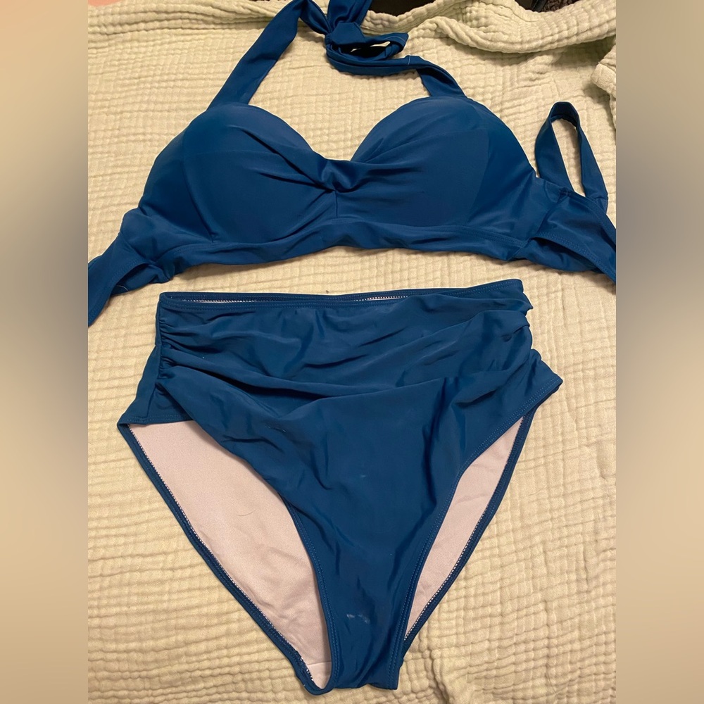 Elegant Retro Dark Teal Women's Bikini Set
